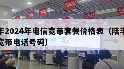 陆丰2024年电信宽带套餐价格表（陆丰电信宽带电话号码）