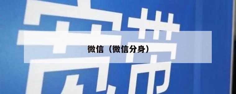 微信（微信分身）