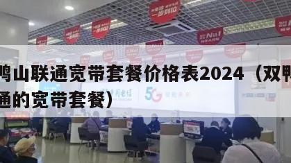 双鸭山联通宽带套餐价格表2024（双鸭山联通的宽带套餐）