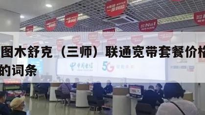 包含图木舒克（三师）联通宽带套餐价格表2024的词条