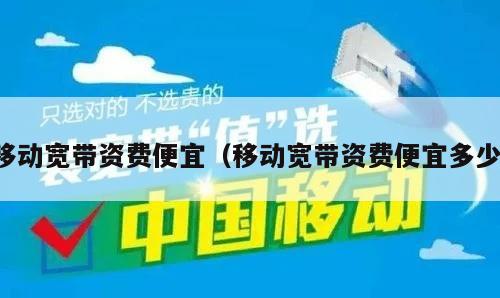 移动宽带资费便宜（移动宽带资费便宜多少）