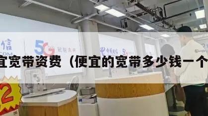 便宜宽带资费（便宜的宽带多少钱一个月）