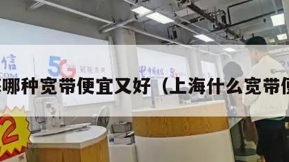上海哪种宽带便宜又好（上海什么宽带便宜）