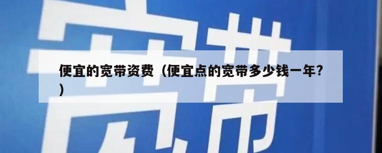 便宜的宽带资费（便宜点的宽带多少钱一年?）
