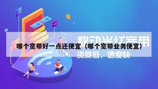 哪个宽带好一点还便宜（哪个宽带业务便宜）
