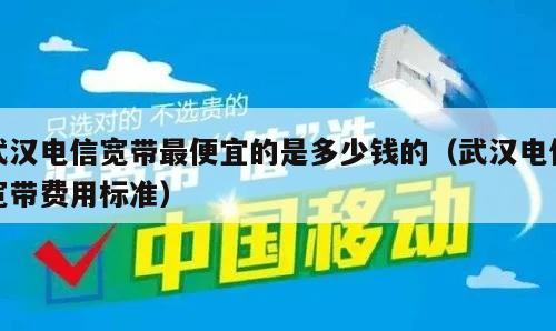 武汉电信宽带最便宜的是多少钱的（武汉电信宽带费用标准）