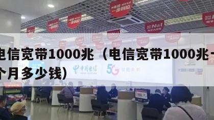 电信宽带1000兆（电信宽带1000兆一个月多少钱）